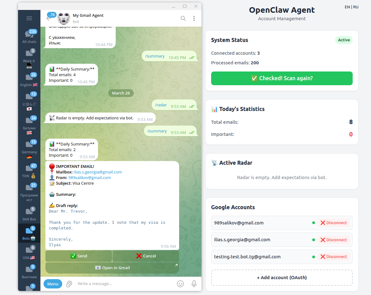 OpenClaw AI Agent Preview